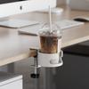 Clip On Design Table Edge Drink Mount Adjustable Desk Cup Storage Rack  Home Use