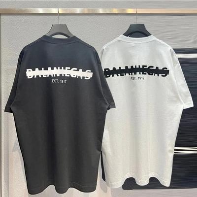 Luxusná značka Tričko Tričko Balaniegas Potlač písmen Krátky rukáv Letné Dámske Okrúhly výstrih Bavlna Top Y2k Streetwear Oblečenie