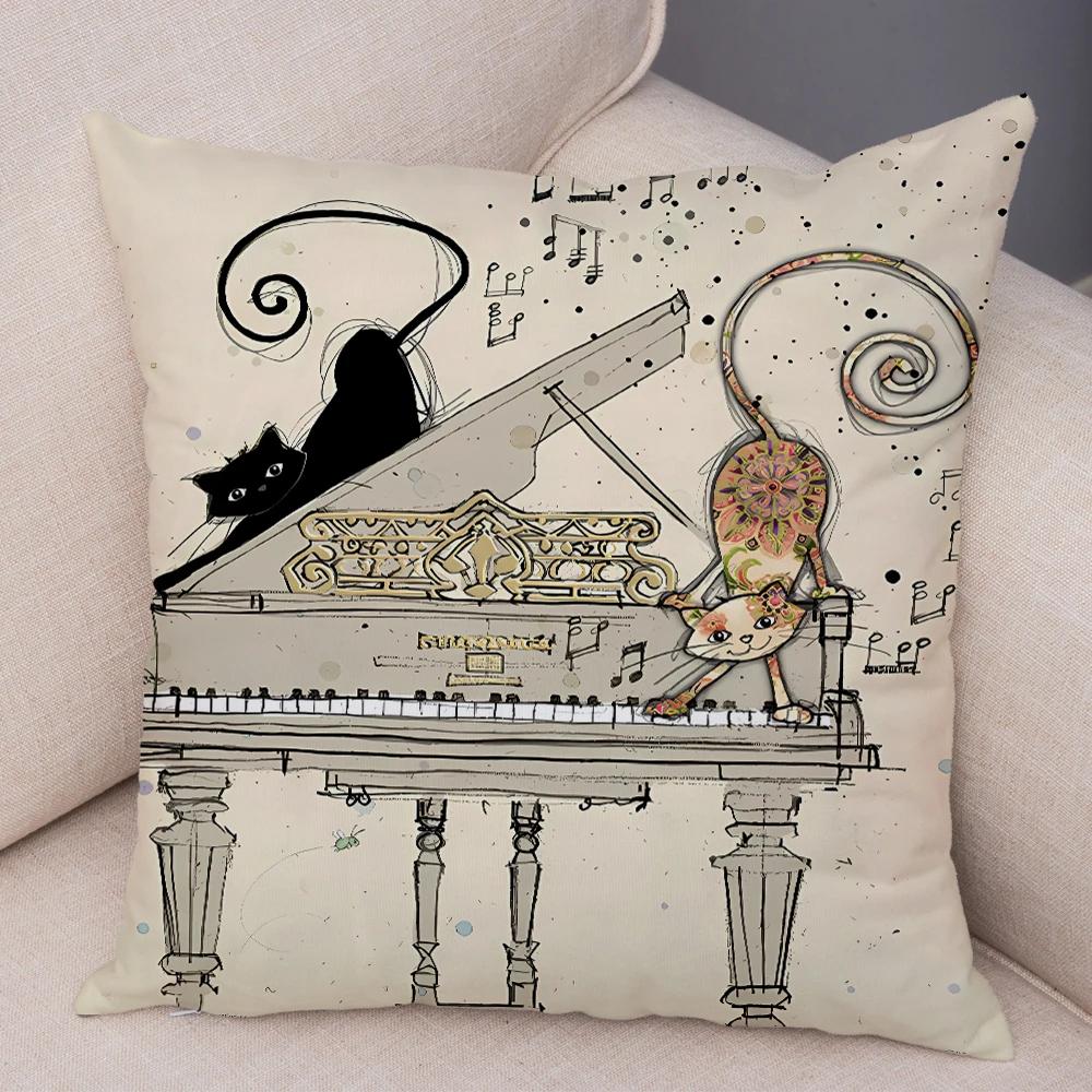 Double Print Cute ElegantCushion Cover Decor Cartoon Animal Pillow Case for Sofa Home Car Soft Plush Throw Pillowcase