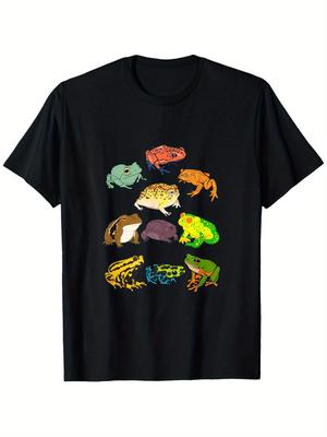 Frogs Toads Rain Desert Tree T-Shirtloose Style New Unisex Short-Sleeved T-Shirt, Casual And Comfortable, 100% Cotton, S-XXXL