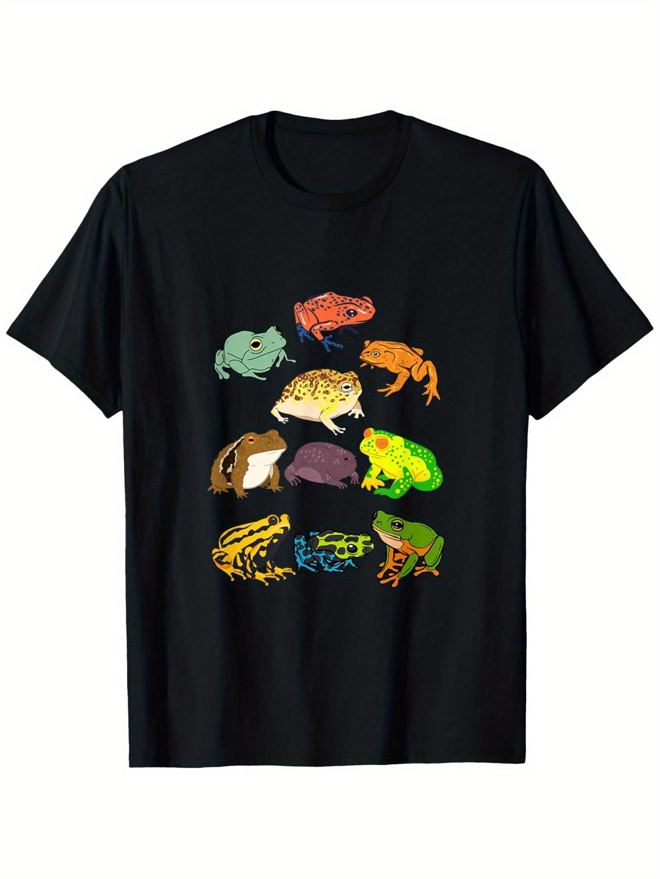 Frogs Toads Rain Desert Tree T-Shirtloose Style New Unisex Short-Sleeved T-Shirt, Casual And Comfortable, 100% Cotton, S-XXXL S разноцветный