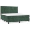 3143154 vidaXL Divan Bed and Mattress Dark Green 160x200cm Velvet