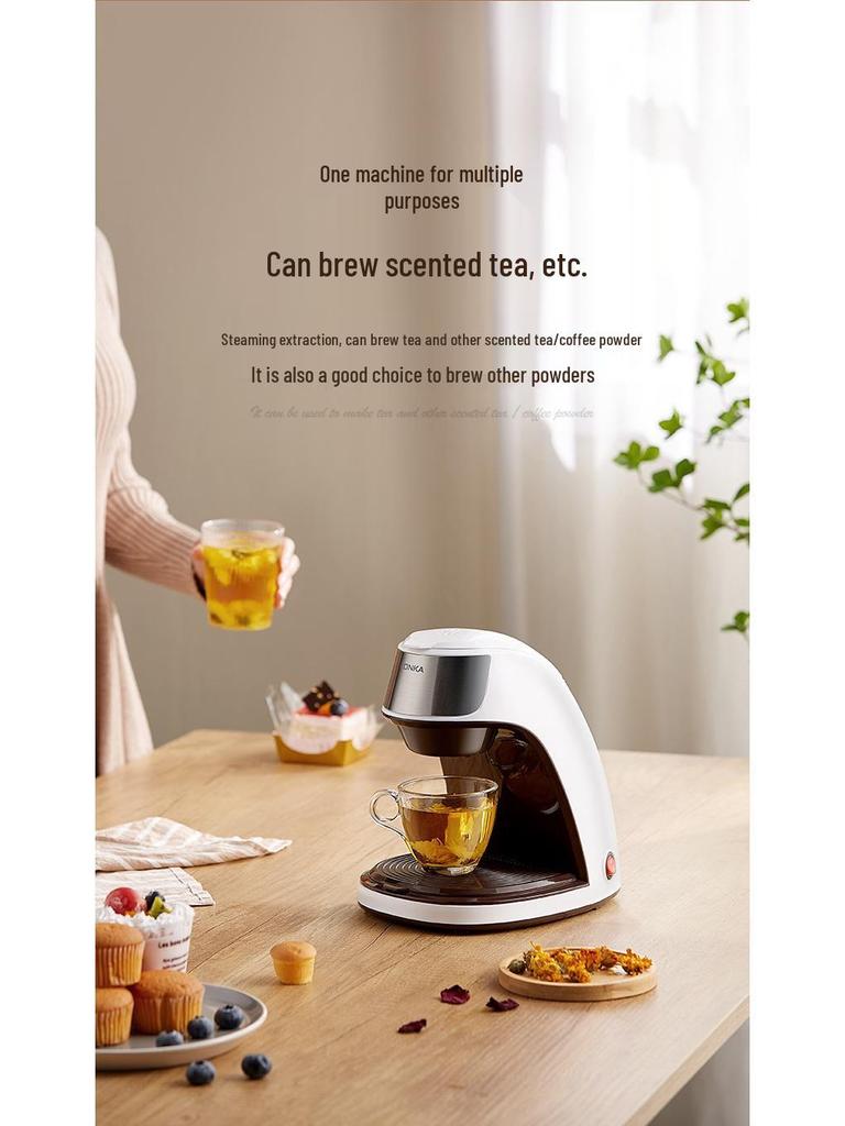 Compact Automatic Drip Coffee & Tea Maker for Home and Office