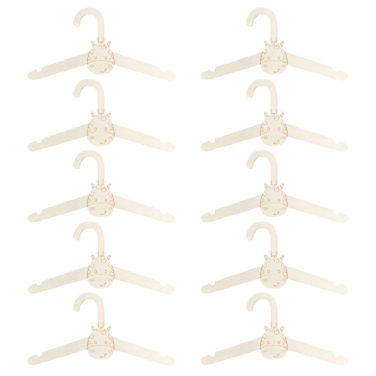 Multipacks of 10 Sturdy Wood Materials Nursery Hangers Gentle on Baby Clothes without Slip Features Home Accessory
