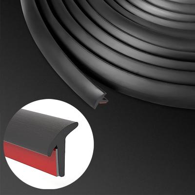 Evrensel Araba Kauçuk Sızdırmazlık Şeridi Eğimli T-şekilli Hava Koşullarına Dayanıklı Kenar Trim Kauçuk Fitil Kenar