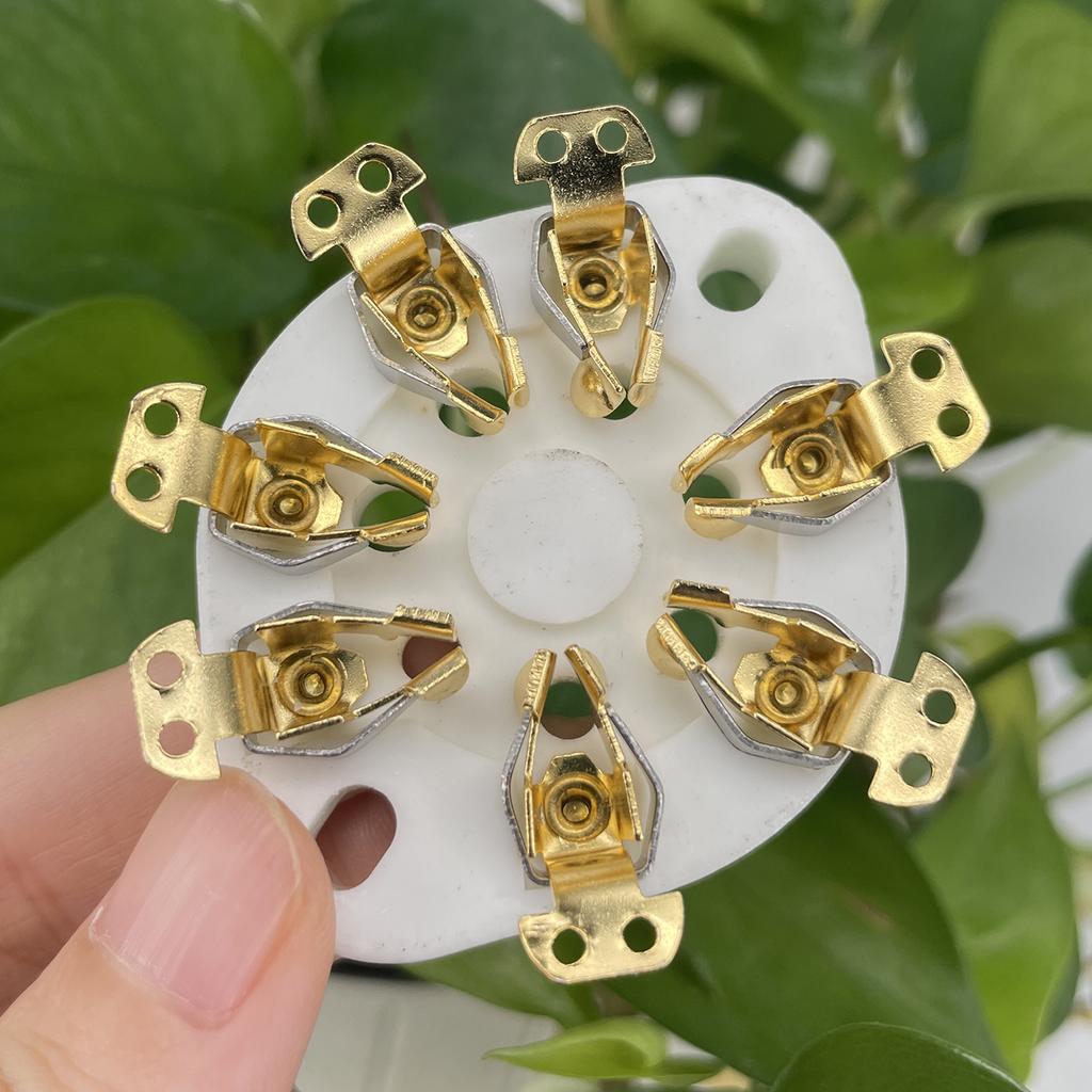 1PC 7pin Ceramic Tube Socket Valve Base For FU-25 1625 6A6 826 832 Vintage Audio Amplifier DIYGood product