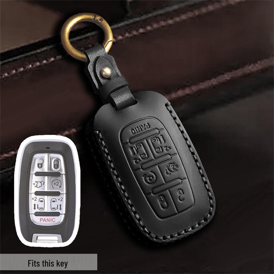 Leather Car Key Cover for Chrysler Grand Voyager