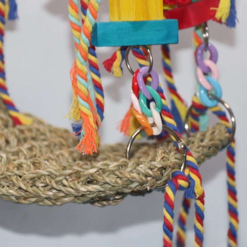 2025 Parrot Toys Climbing Net Hammock Medium and Large Bird Toys Birdcage Accessories Bird Toys