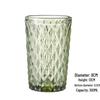 Embossed Glass Tumbler: Versatile Cup for Mouthwash, Juice, Milk, or Beer