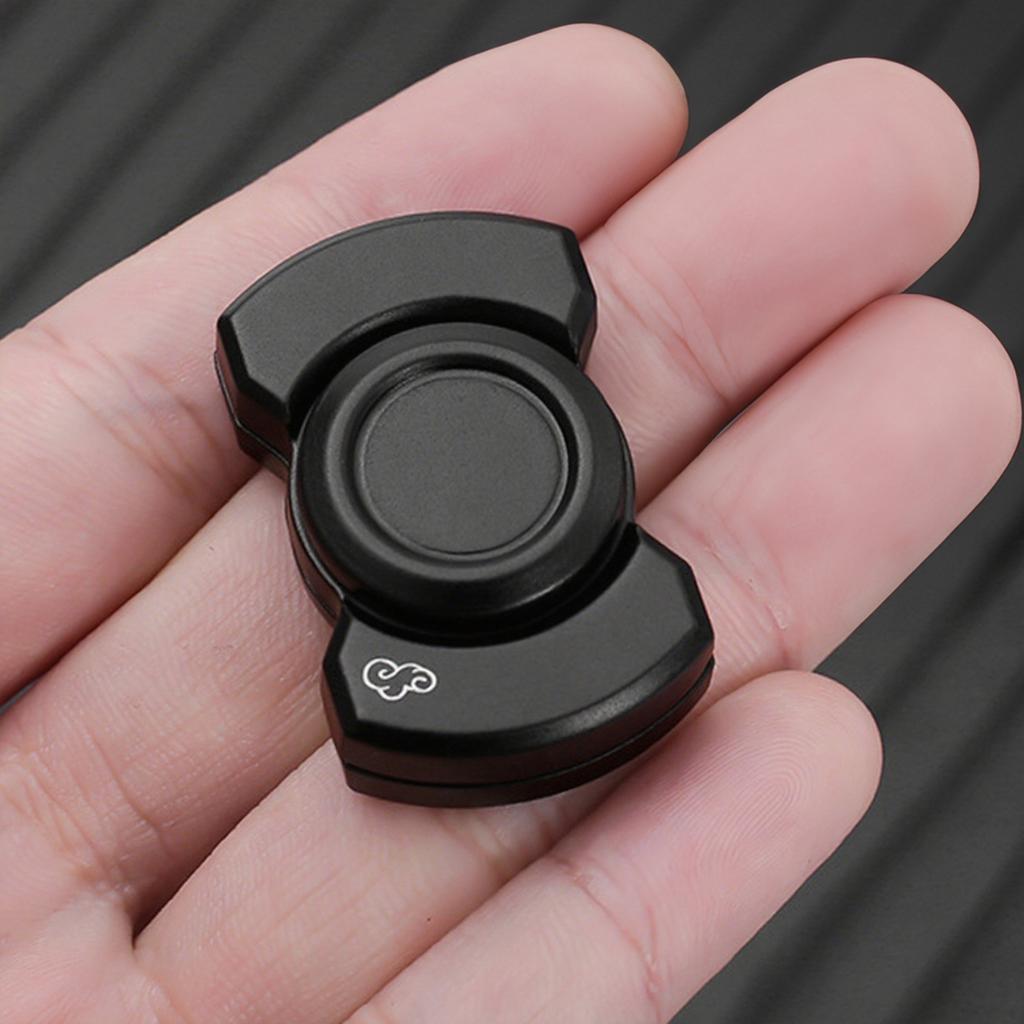 Triple Action Metal Fidget Spinner for Adults Zinc Alloy Tactile Sliding Knob Anti Anxiety Desk Toy with Smooth Rotation Click and Slide Functions