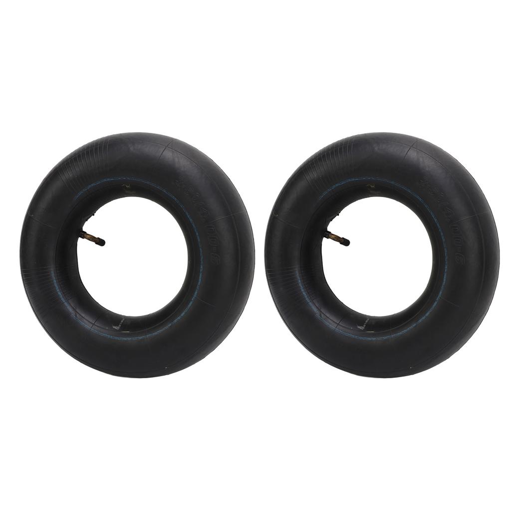 2PCS 3.50 4.00‑6 Tire with TR87 Bent Valve Stem Rubber for Wheelbarrows Go Kart ATV Snow Mowers Hand Trucks