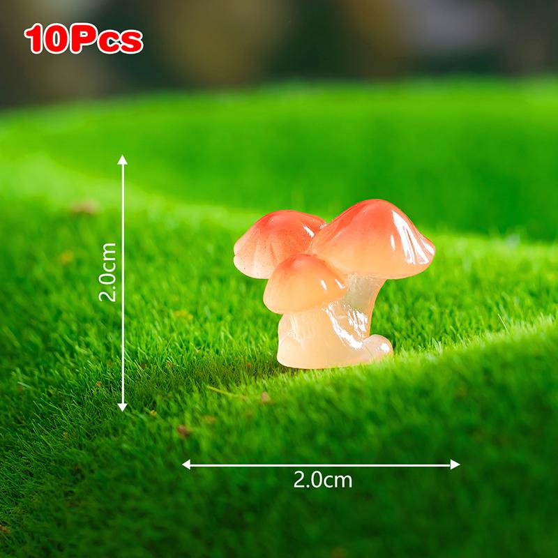 

10 шт. Мініатюрна статуетка гриба з милим мультфільмом Орнамент Творчі аксесуари для прикраси будинку своїми руками Каваї Подарунки для прикраси робочого столу