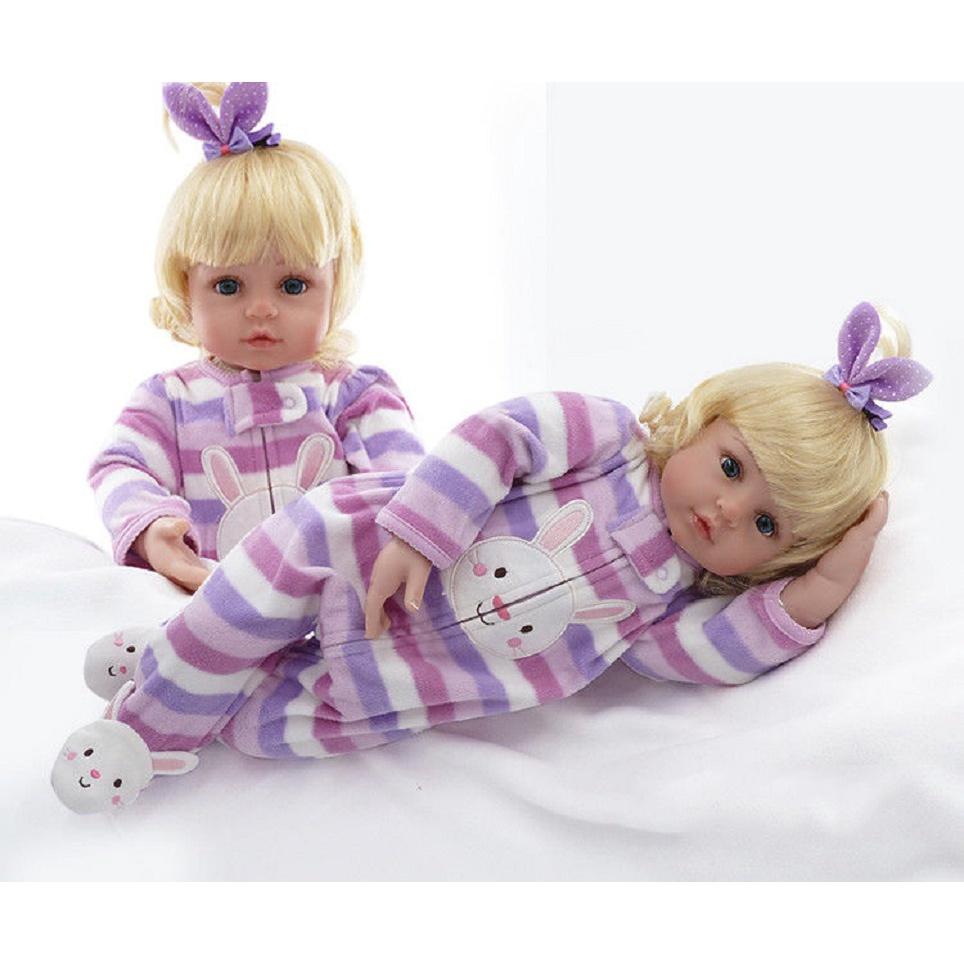 24 Inch 60cm Realistic Lifelike Baby Girl Toddler Reborn Baby Doll With Soft Silicone Vinyl