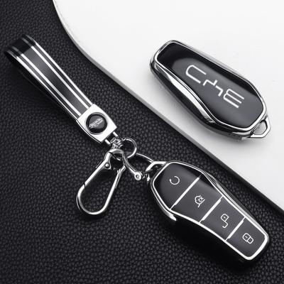 Car Key Case Cover For Byd Seal Atto 3 Song Plus U Dmi Han Ev Dolphin Soft Tpu Protection Key Shell Keychain Car Accessories