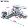 Modern Wall Bathtubs Tap Sets  Single Handle Bidet Shower Mixer S14 Tubs Faucet Chrome  Bath Shower Faucets