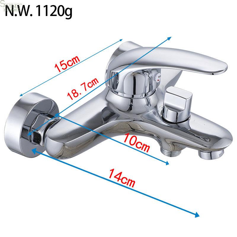 Modern Wall Bathtubs Tap Sets  Single Handle Bidet Shower Mixer S14 Tubs Faucet Chrome  Bath Shower Faucets