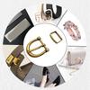 Klassisches Metall Gürtelschnallen und Ringe Set für Herren Damen Dornschließe Gürtel Einfach zu Installieren Gürtelzubehör für den täglichen Gebrauch