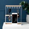 2-Tier Design Jewelry Display Frame Hanging T-shaped Holder Jewelry Display Rack  Jewelry Organizer