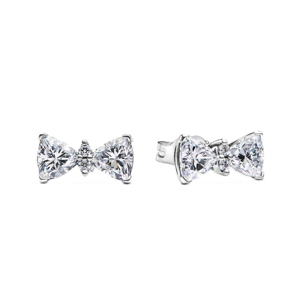 

Pandora Sparkling Bow Stud Earring With Clear Cubic Zirconia P-293506C01 For Women