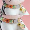 Mode Regenbogen Blume Katze Halsband mit Glocke Kätzchen Welpe Halskette Verstellbare Schnalle Buntes Spitzen Kätzchen Halsband Hunde Zubehör
