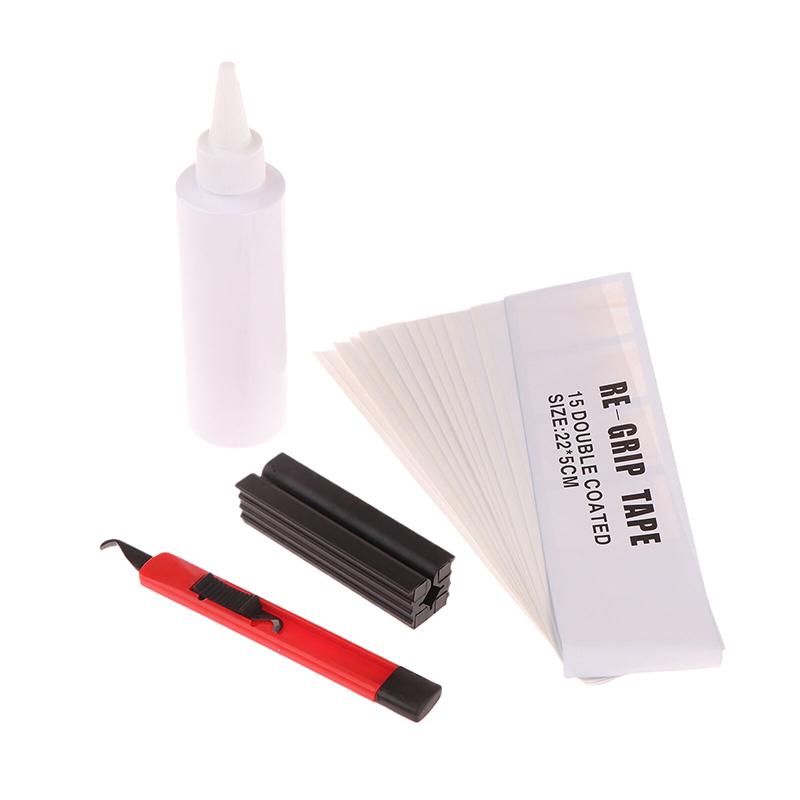Golf Club Grip Kit Tape Strips Rubber Vise Clamp Golf Grip Removal Tool Gripping Solvent Hook Blade Golf Regripping Repair Set