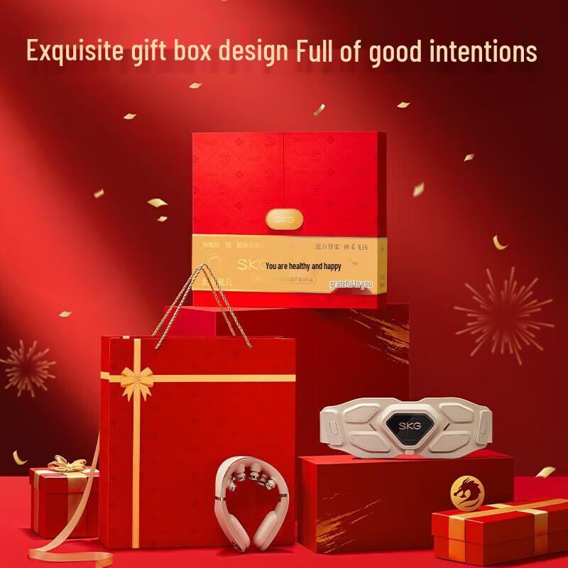 SKG Luxury Neck & Waist Massager Gift Set