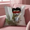 Leon K-Kennedy Cat Cushion Cover Multi-Scene Pillow Cover for Home & Car - Reversible, Soft & Durable for Daily Use