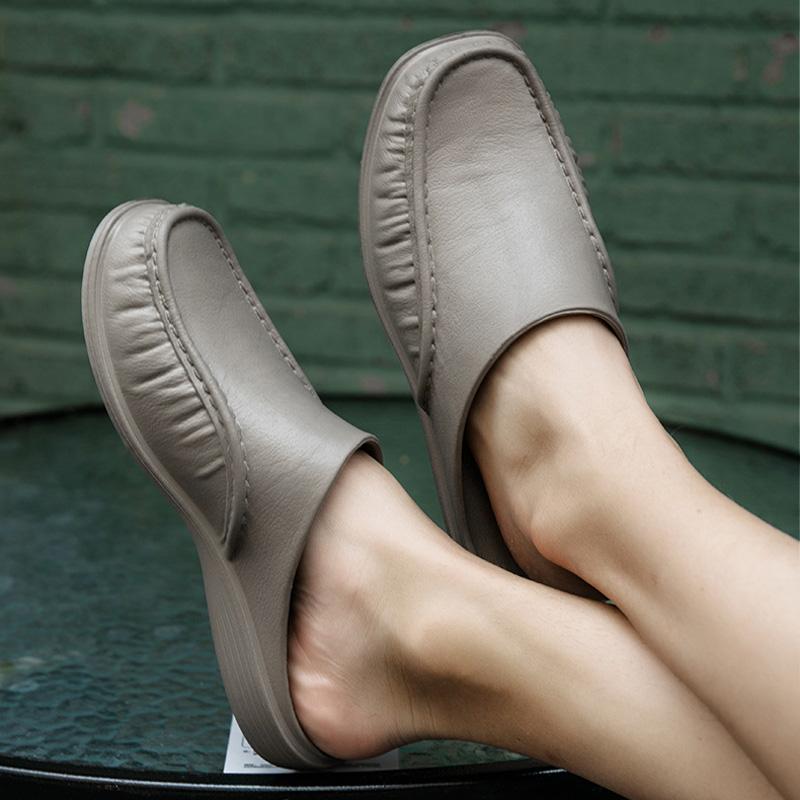 Nye motesandaler for menn Sklisikker gjennombrudd tøfler Utendørs strandsko Uformelle late sko Utendørs sko Plus Size