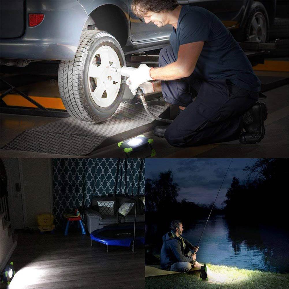 20W COB Outdoor USB Rechargeable Tent Emergency Floodlight with Rotating Handle