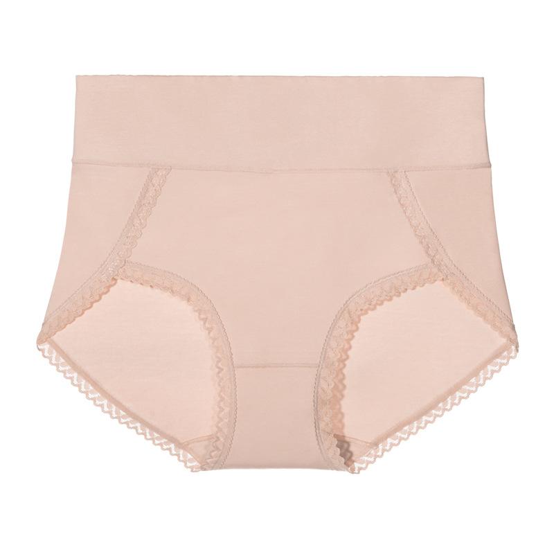 Cotton Underwear High Waisted Underwear Women's Cotton Underwear Mulberry Silk Antibacterial Crotch Underwear Belly Hip Lifting Triangle Pants