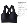 Women Vest Bra Anti-snagging Shockproof Sport Jogging Underwear Hollow Back Detachable Pads Quick Heat