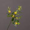 Artificial Lemon Yellow Berries Branch Wedding Home Party Decor Simulation Flower Arrangement LemonTree Decor Imitation Plants