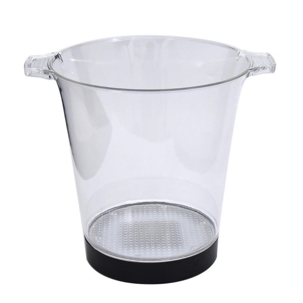 

Акриловое люминесцентное ведерко для льда Бар Ktv Шампанское Ведерко для льда с двойной ручкой Большая емкость для льда