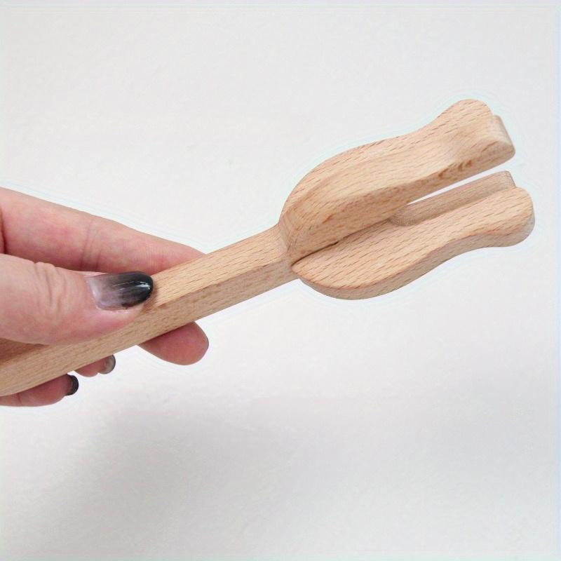 2pcs Knitting Fork and Needle Kit Wooden Hand Weaving Ancient Cording Tool Wooden Lucet Fork Weaving Needle