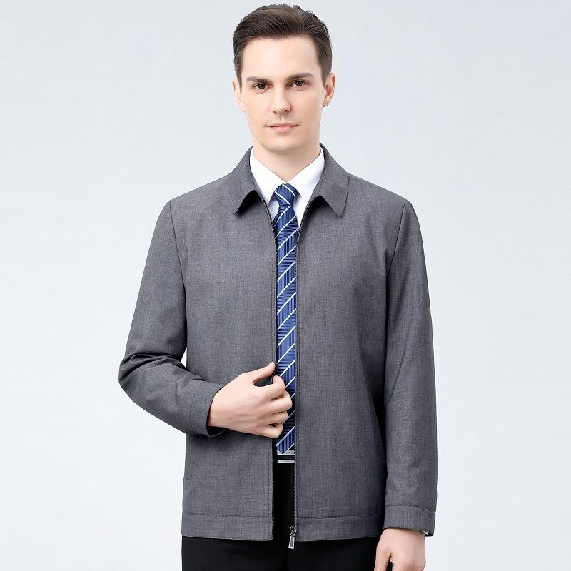 

Мужской шерстяной пиджак с лацканами, мужская весенняя повседневная куртка для мужчин среднего и пожилого возраста, деловая куртка для папы 195