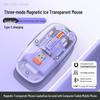 OLOEY Transparent Tri-Mode Vertical Silent Mouse
