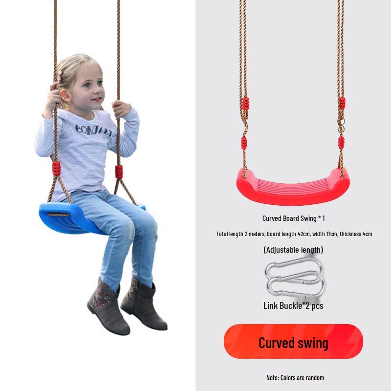 Children's Outdoor Sensory Integration Rope Ladder and Swing Set with Climbing Rings