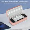 Shock-Absorbing EVA Hard Case for ROG Xbox Ally/ X Accessories Double-Zipper Compartment Handheld Portable Travel Carrying Pouch