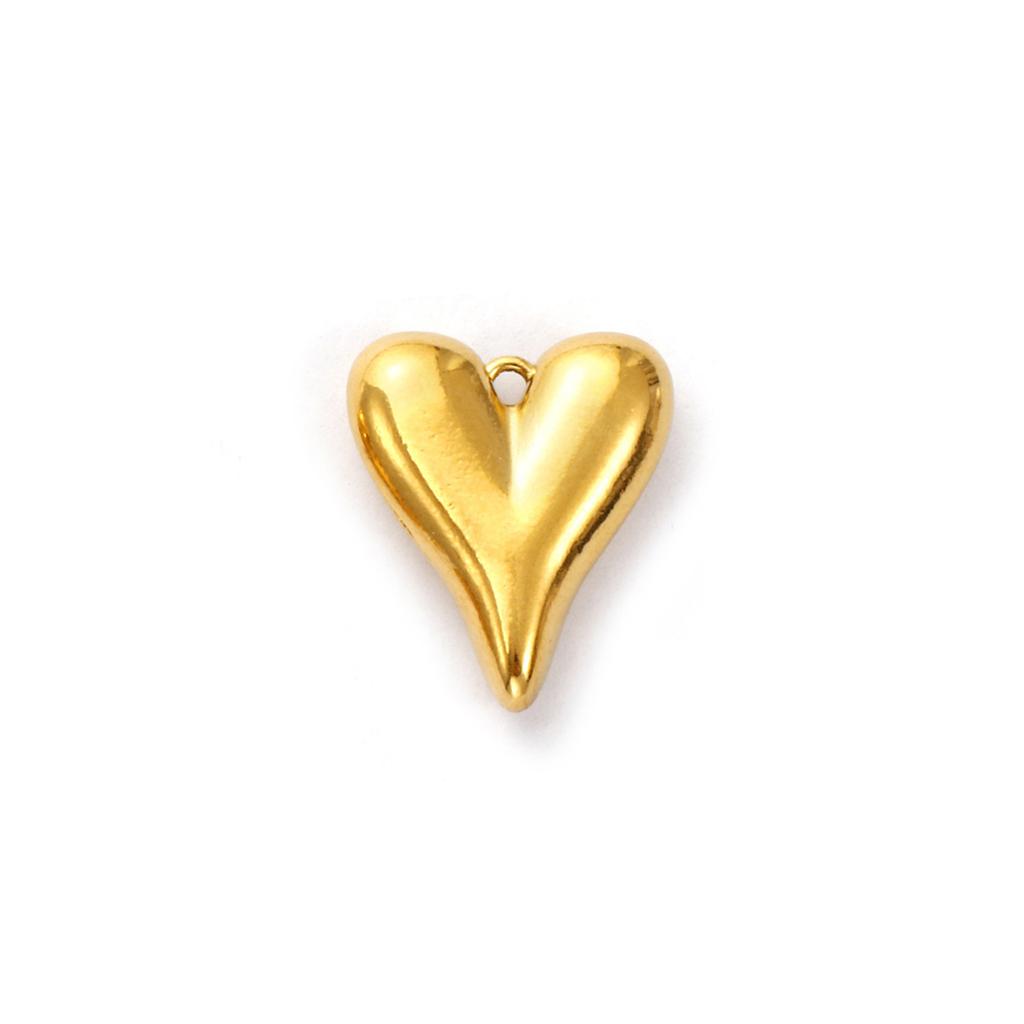 2 Piece 304 Stainless Steel Valentine's Day Charms Multicolor Heart Pendants For DIY Necklace Bracelet Jewelry Making Findings