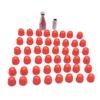 48Pcs Rubber Tips For Paintless Dent Repair Hammer And Tips for Hook and Car Dent Repair Rod Removal Tips