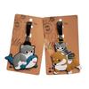 Luggage Tag Pendant Shark Cat Capybara Cartoon Cute Luggage Tag Cartoon Suitcase ID Address Holder Baggage Boarding Portable Pendant