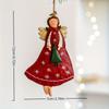 4pcs Vintage Angel Hanging Decorations – Fantasy Wooden Xmas Tree Decor, Lightweight, No Power Needed Navidad Decor for Home