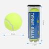 3 Pcs Tennis Ball Dog Chew Toy Bite-Resistant High-bounce Safty Rubber Interactive Training Toy for Dogs Chihuahua Accessories