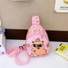 Cartoon Capybara Backpack Crossbody Bag Cute Printed Chest Bag  Storage Bag For Kids Portable Gift For Girls Boys