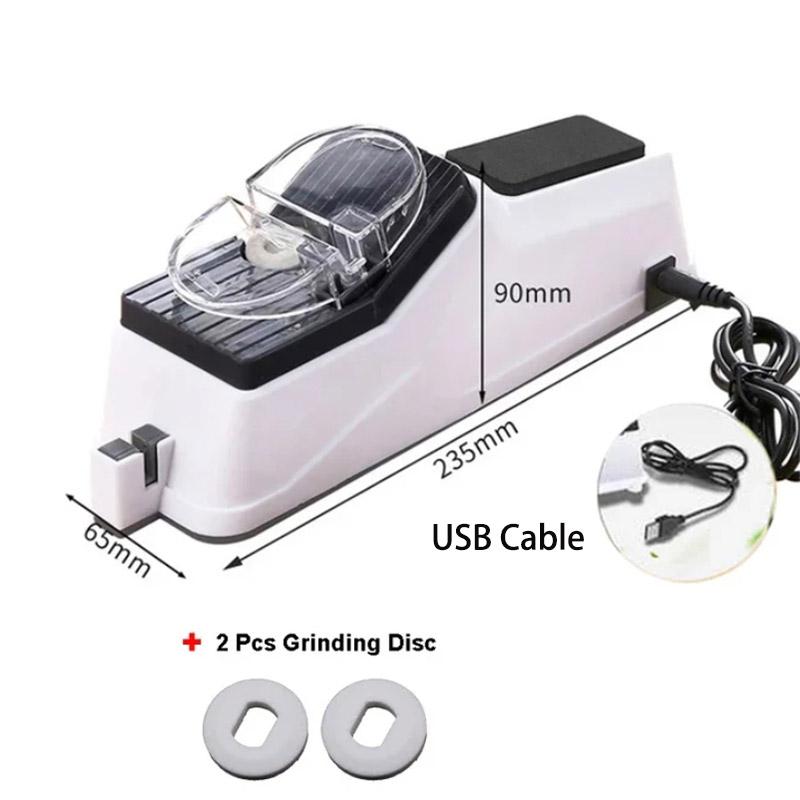 

Точилка для ножей Профессиональная USB электрическая точилка для ножей Регулируемая для кухонных ножей Инструмент Заточка ножей sharpener
