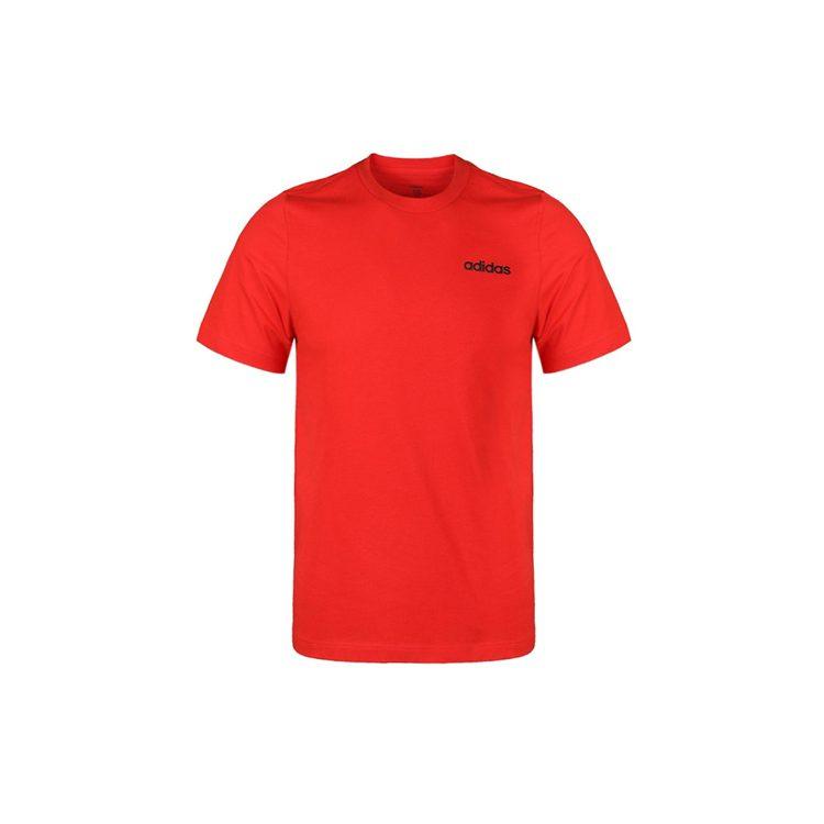 Adidas D4T T Shirts Men's Red Crew Neck Moderate Straight Fit DU0385