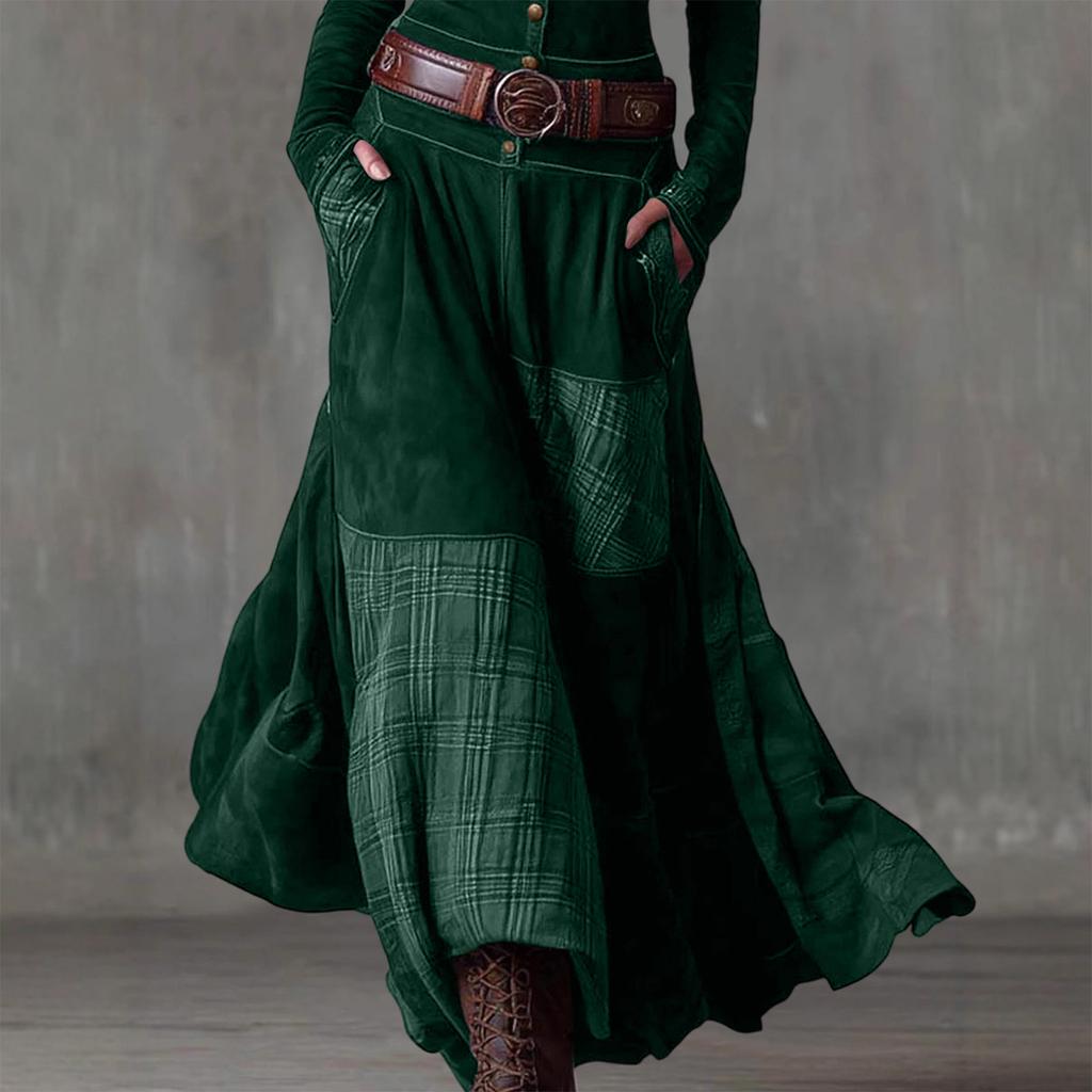 Abito elegante alla moda a maniche lunghe da donna