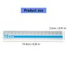   Pack Of 2 15cm Aluminum Straight Ruler With Anti Slip Grip And Clear Marking
