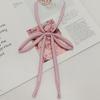 Japanese School Style Solid Color No-Tie Bow Tie for Women