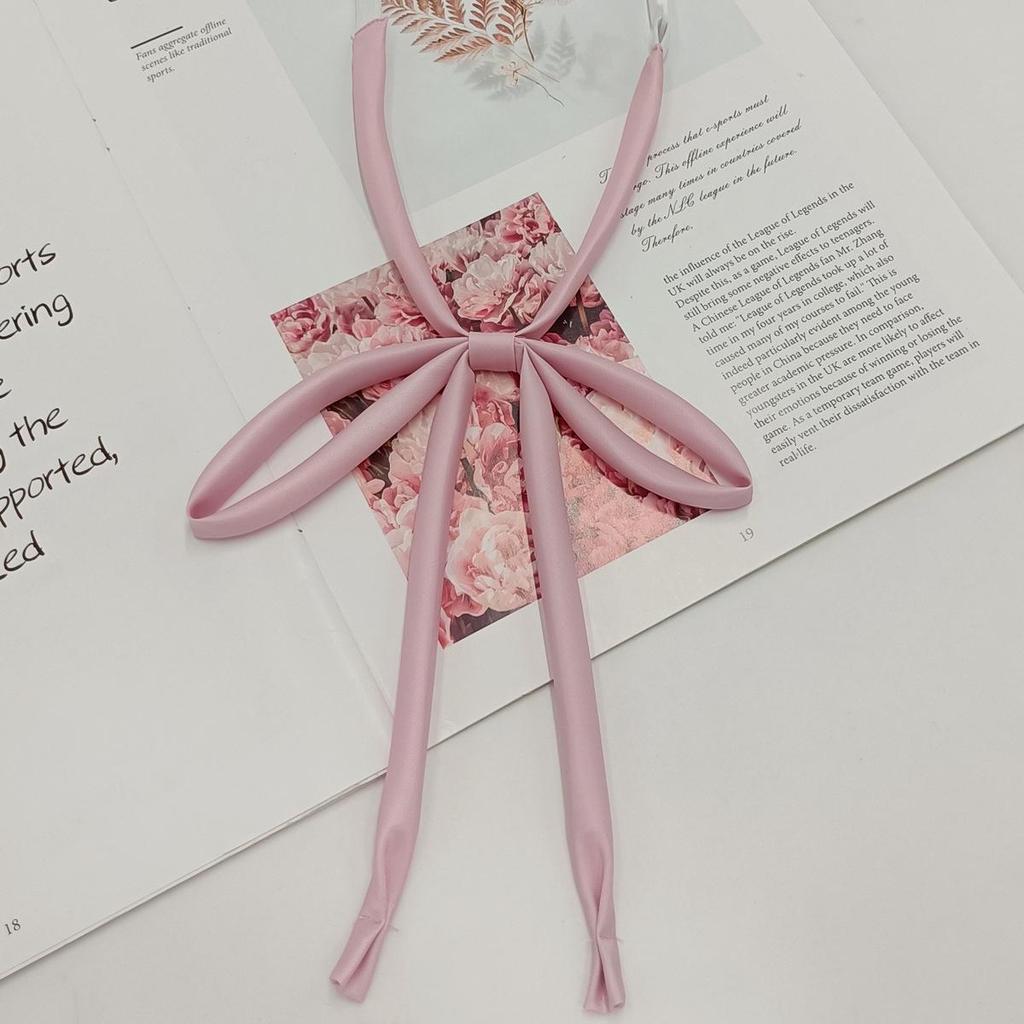 Japanese School Style Solid Color No-Tie Bow Tie for Women